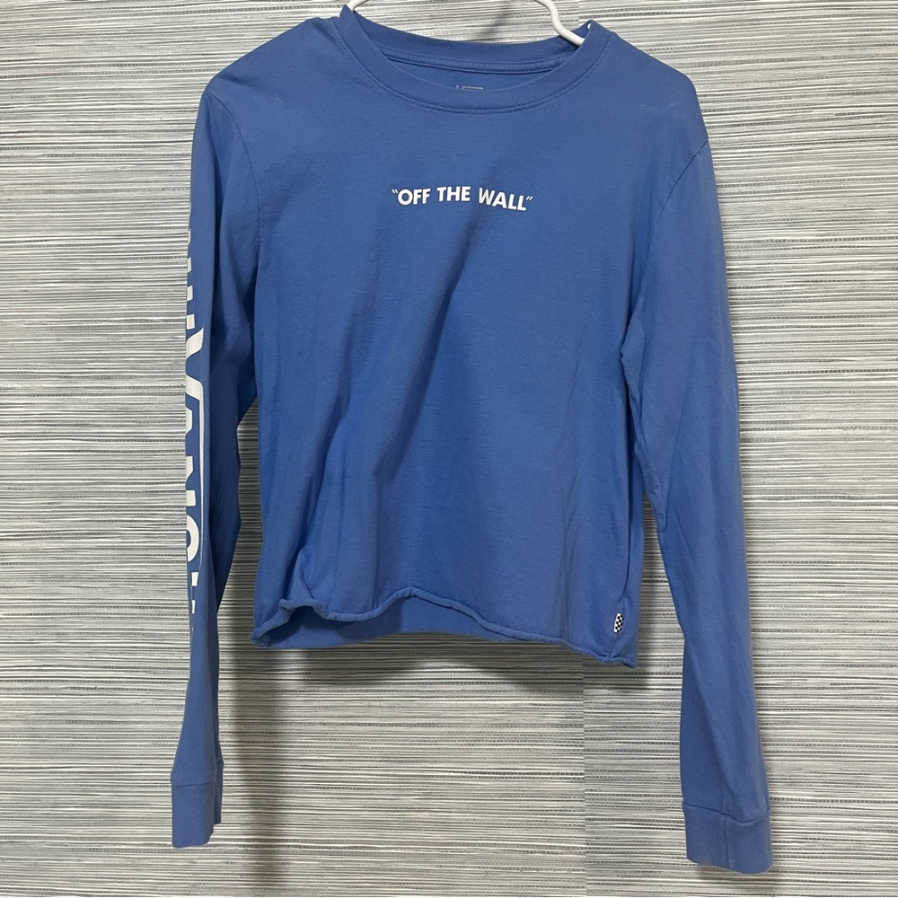 VANS Blue Cropped Long Sleeve